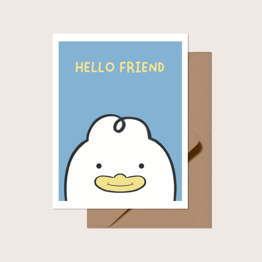 Hello Friend Greeting Card