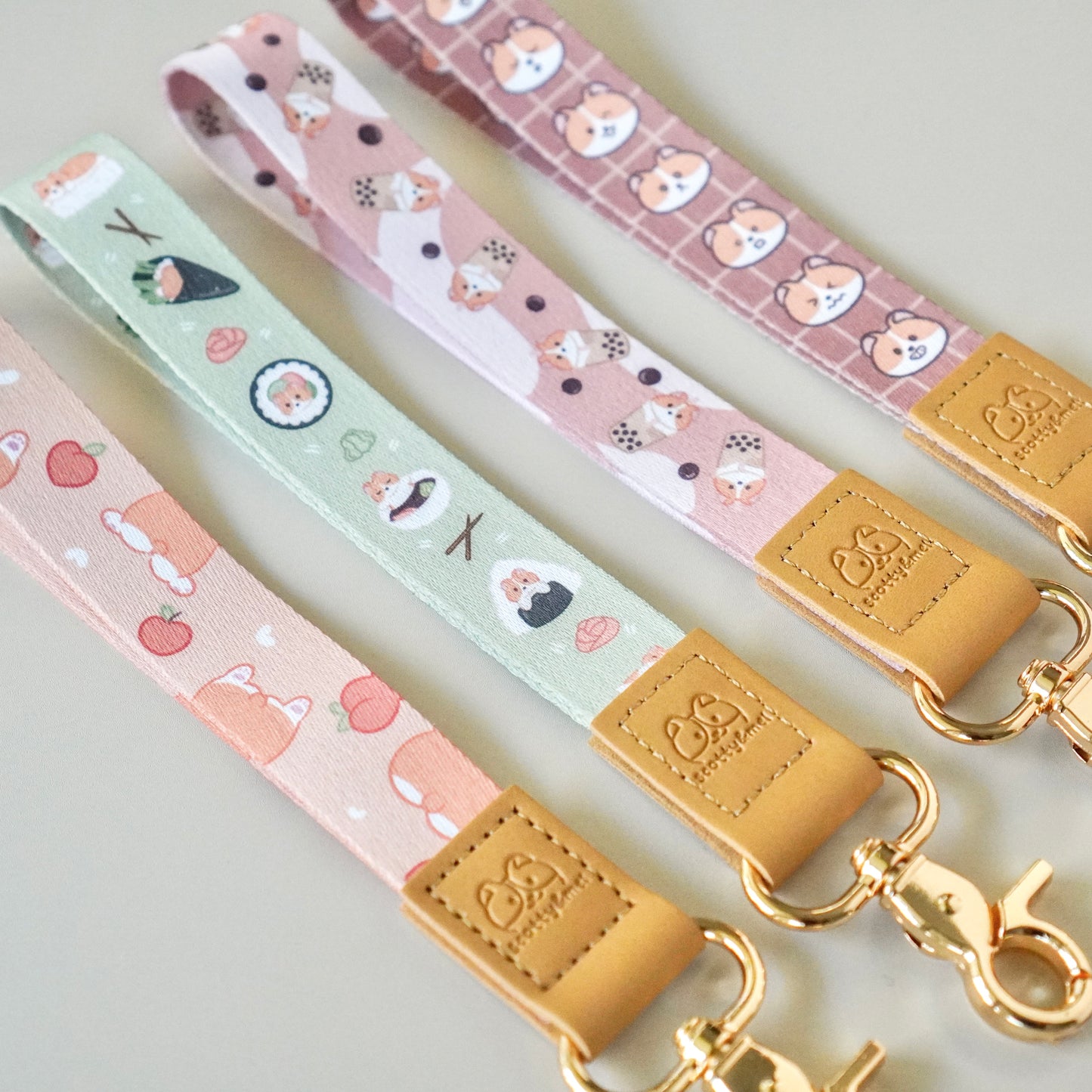 Boba Milk Tea Lanyard Wristlet