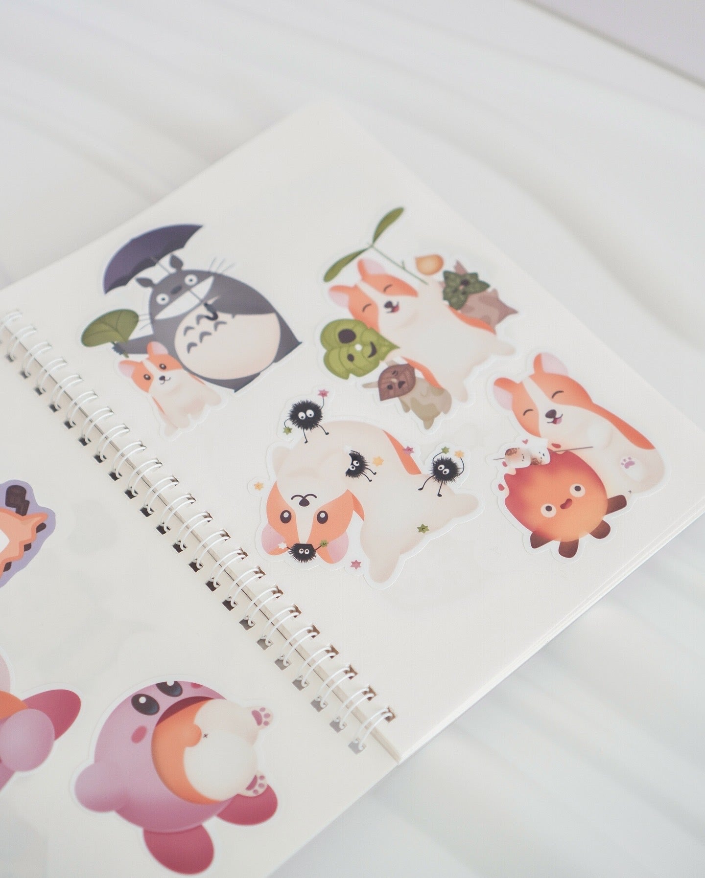 Corgi Wave Pattern Sticker Book