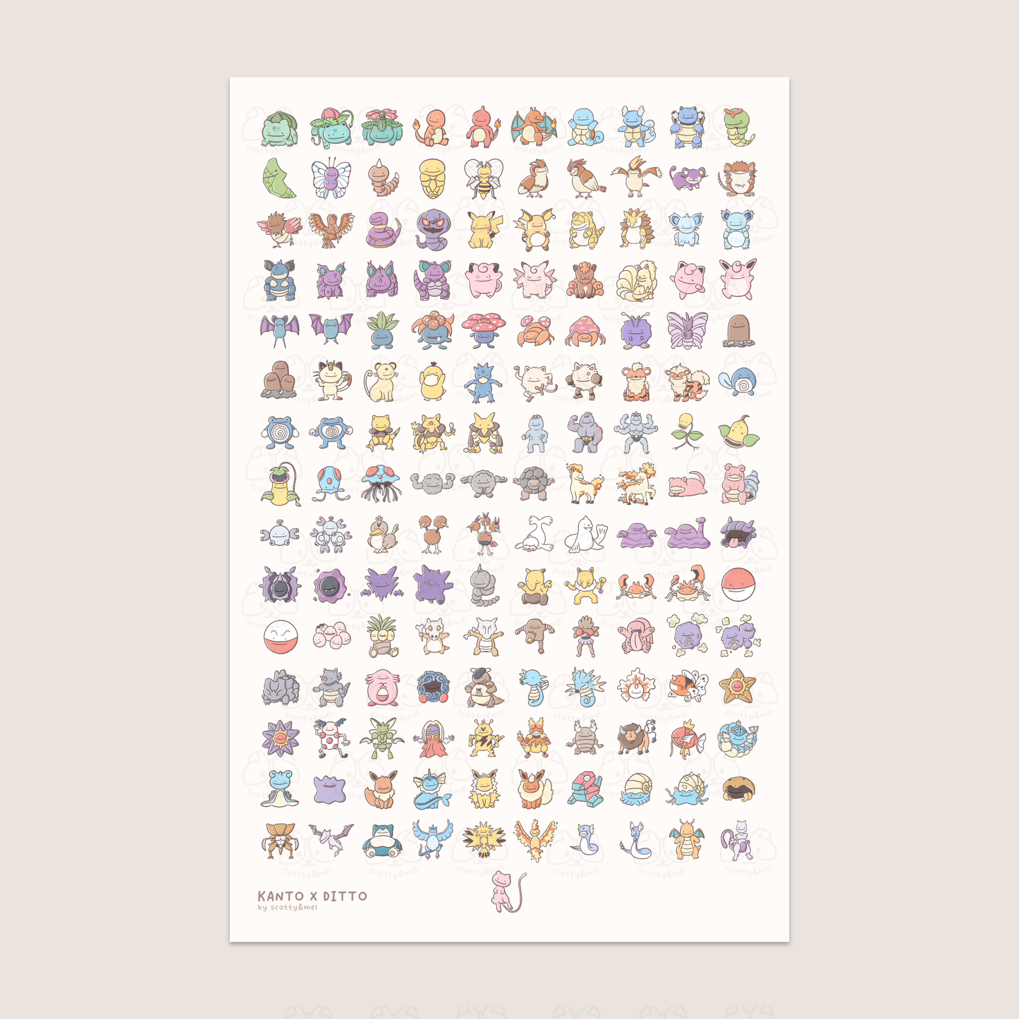 Kanto x Ditto Art Print