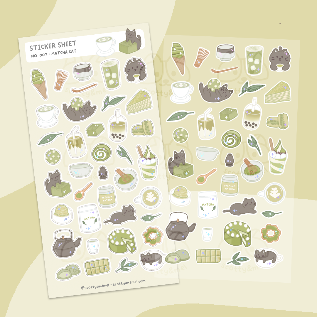 Matcha Sticker Sheet