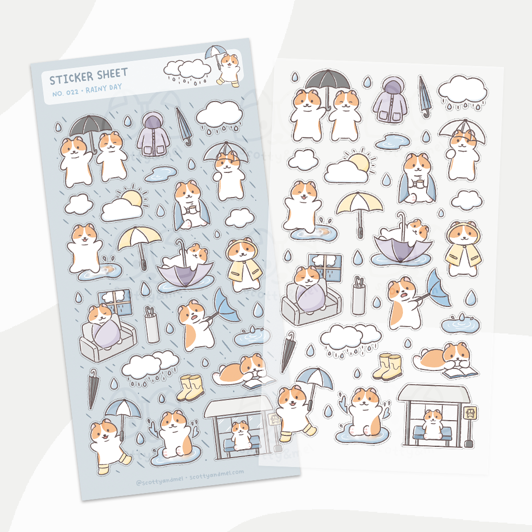 Rainy Day Sticker Sheet