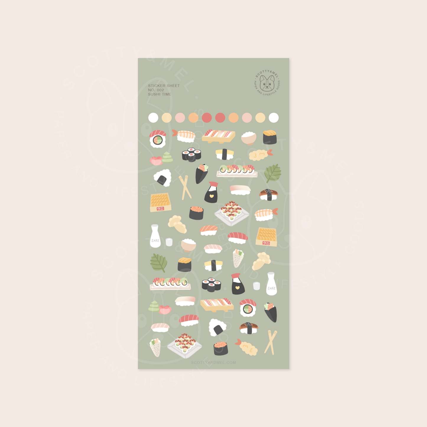 Sushi Time Sticker Sheet