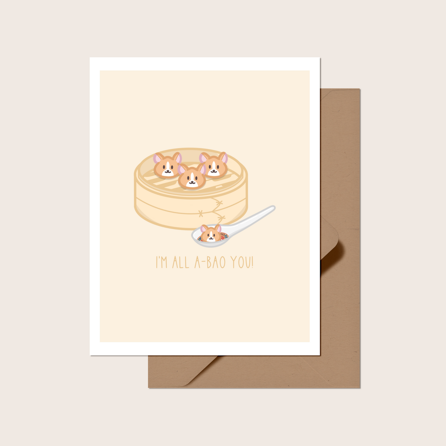 I'm All A-Bao You Greeting Card