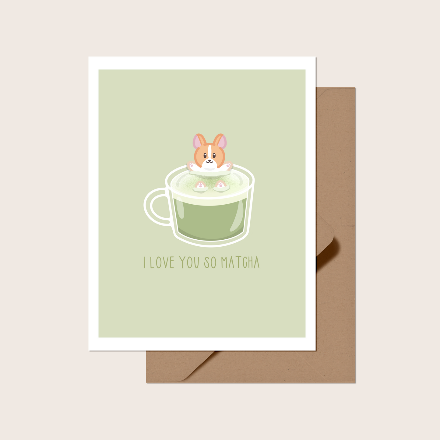 I Love You So Matcha Greeting Card