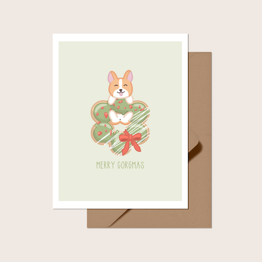 Merry Corgmas Greeting Card