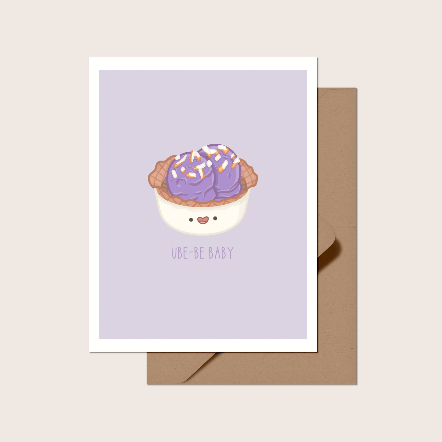 Ube-be Baby Greeting Card