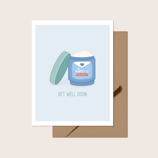 Get Well Soon VapoRub Greeting Card