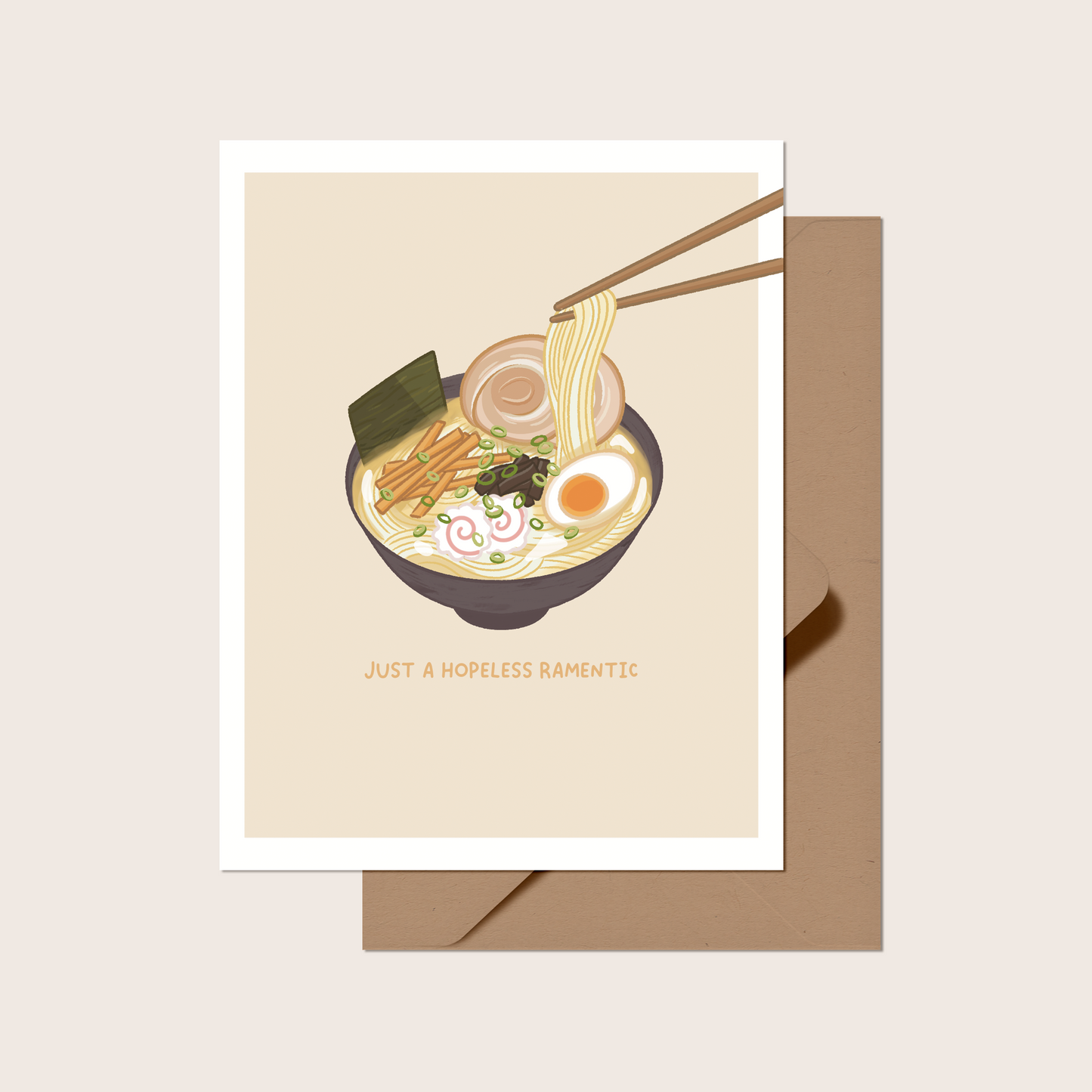 Just a Helpless Ramentic Greeting Card