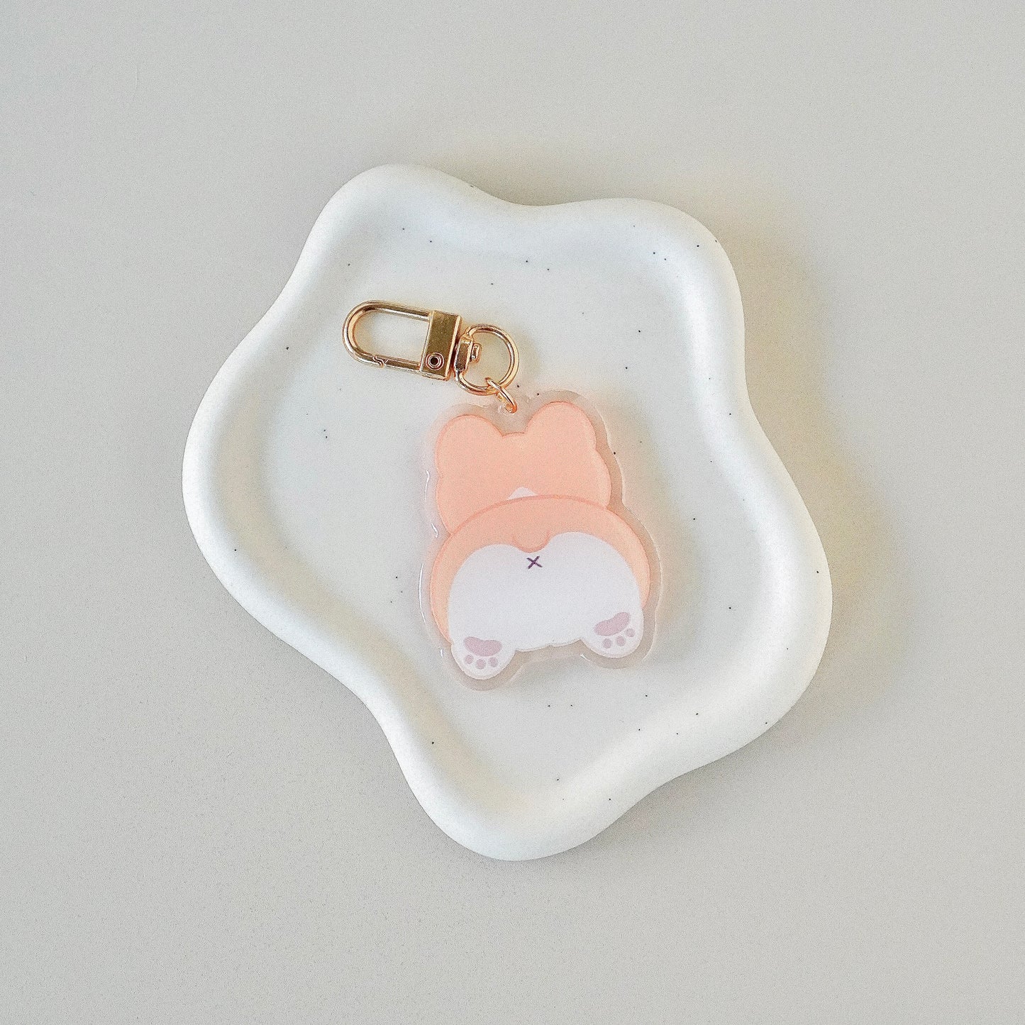 Corgi Butt Acrylic Keyhain