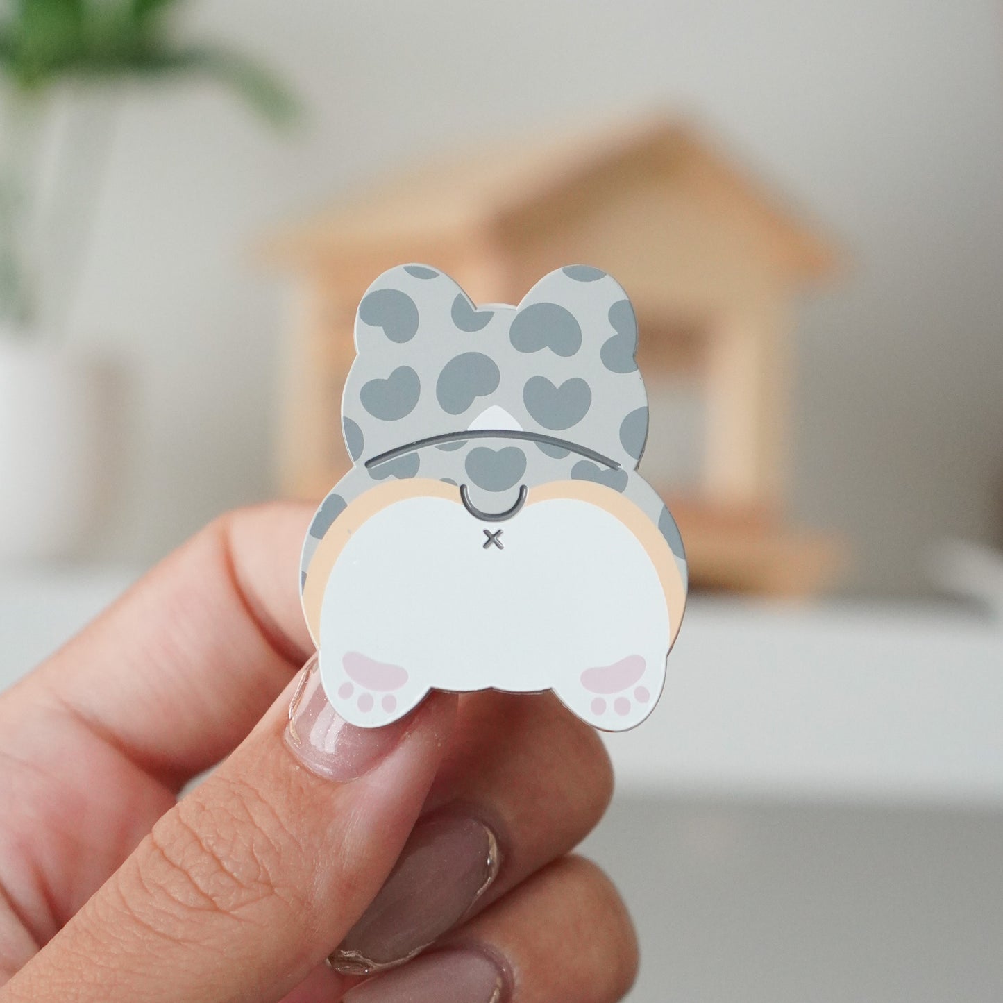 Corgi Butt Dyed Enamel Pin