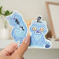 Demon Tiger Matte Holographic Sticker