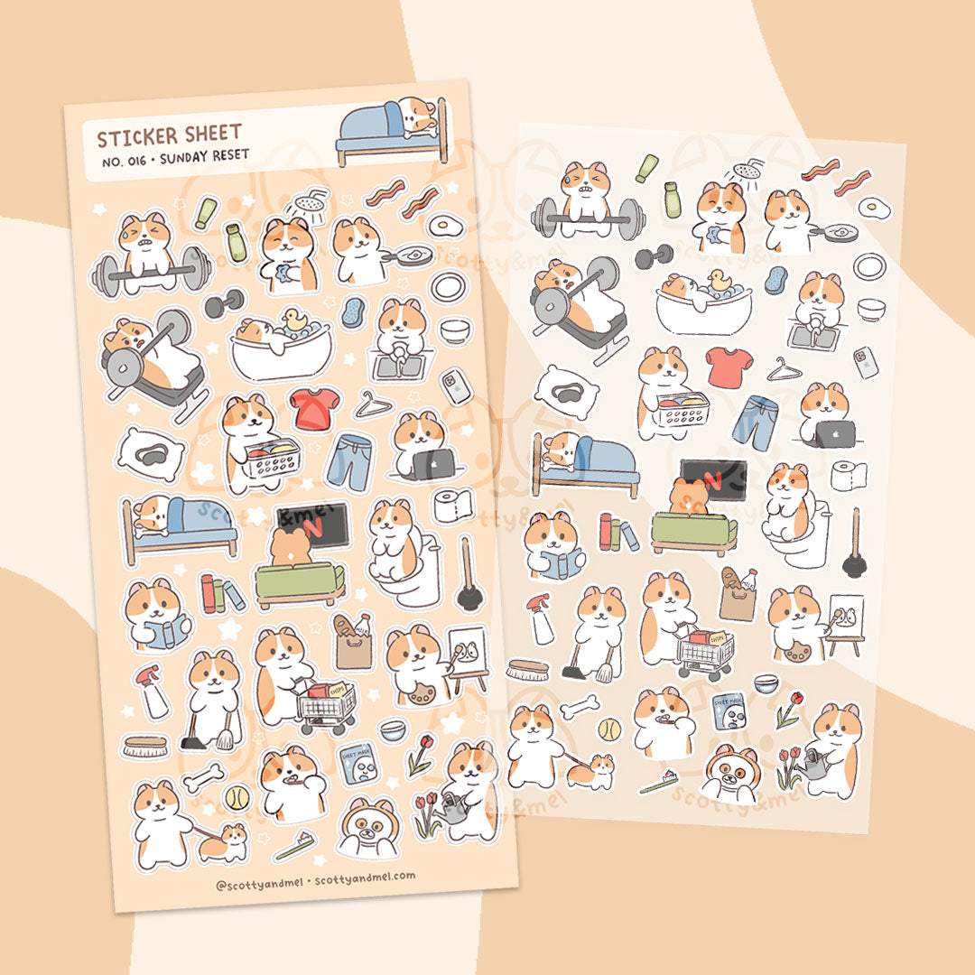 Sunday Reset Sticker Sheet