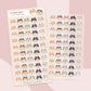 Corgi Moods Sticker Sheet