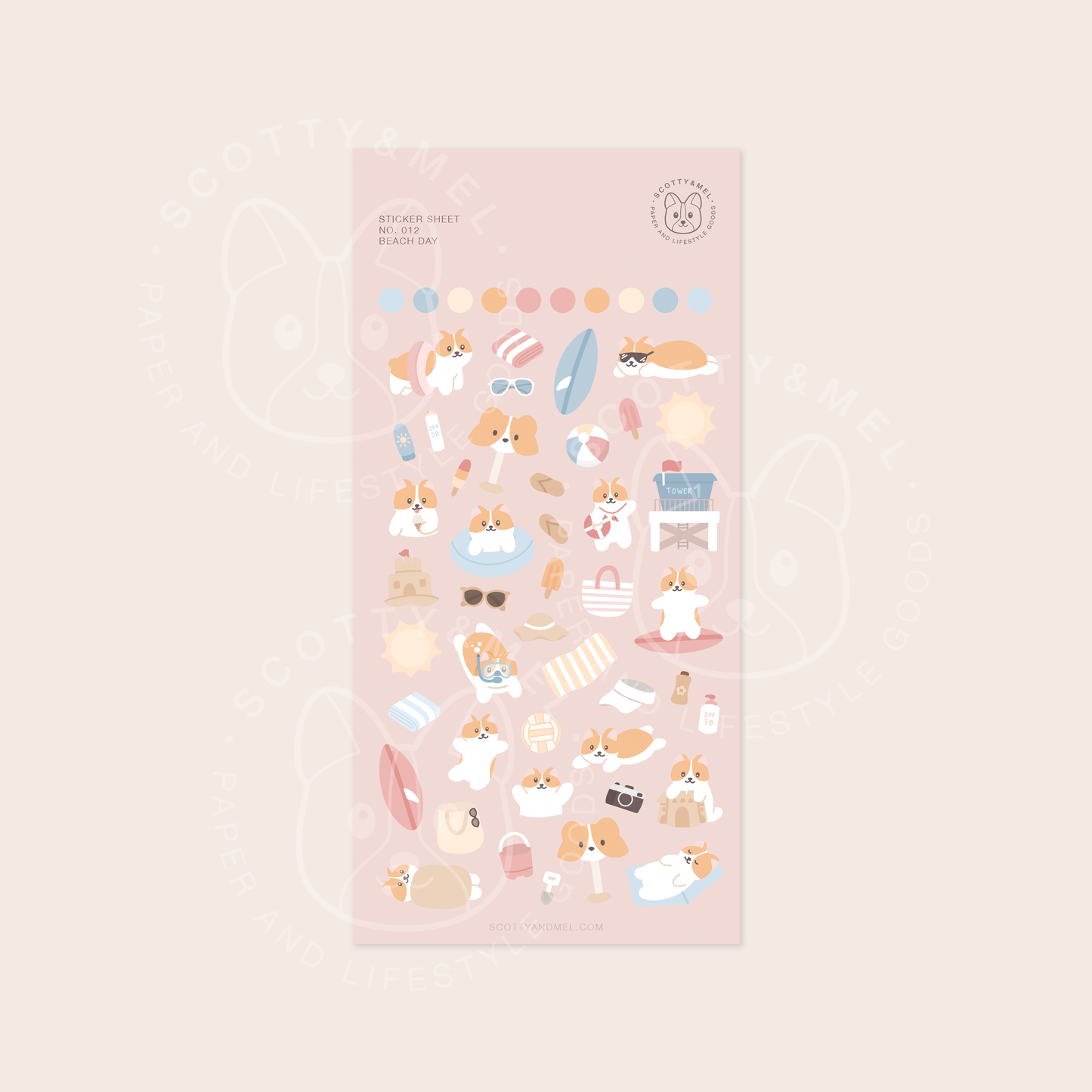Beach Day Sticker Sheet