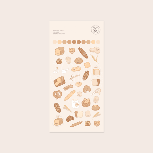 Bread Friends Sticker Sheet