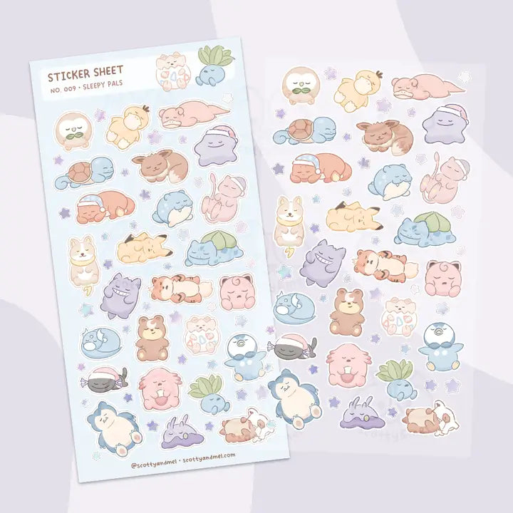 Sleepy Pals Sticker Sheet