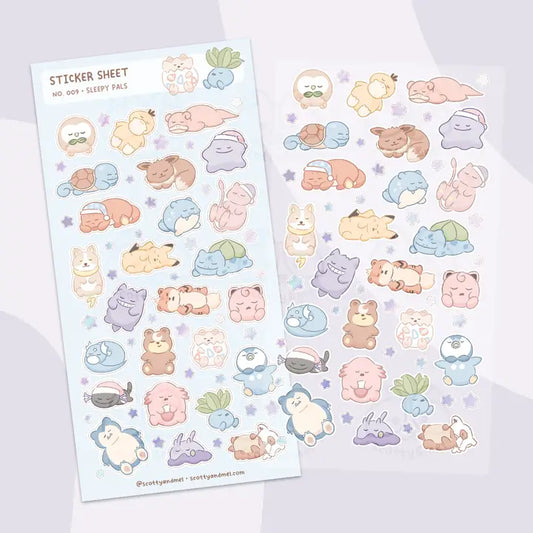 Sleepy Pals Sticker Sheet
