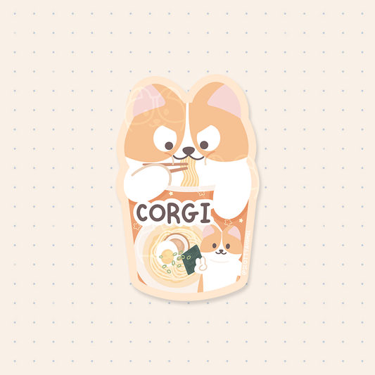 Corgi Ramyeon Sticker