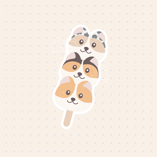 Corgi Dango Sticker