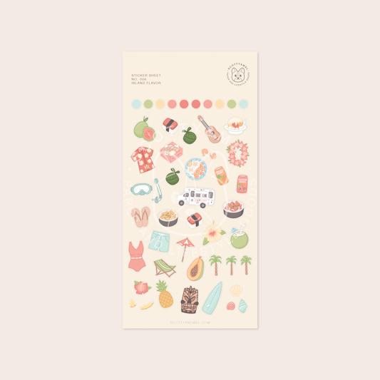 Island Flavor Sticker Sheet