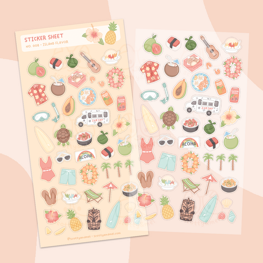 Island Flavor Sticker Sheet