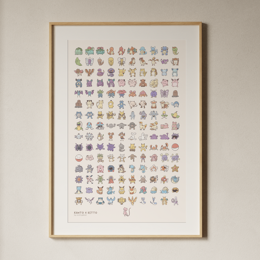 Kanto x Ditto Art Print