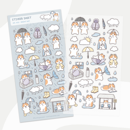 Rainy Day Sticker Sheet