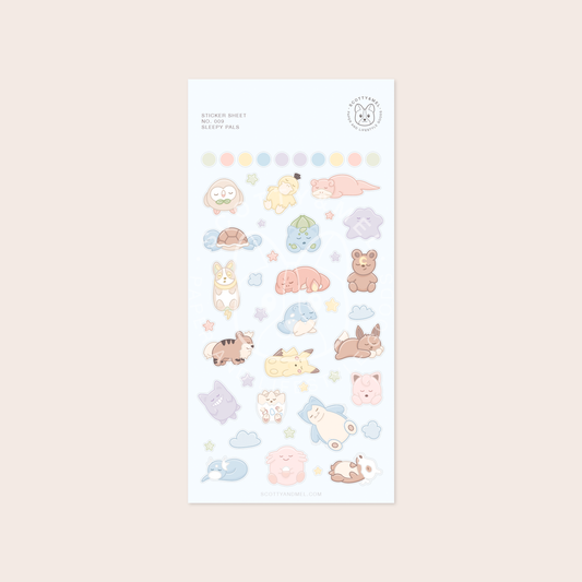 Sleepy Pals Sticker Sheet