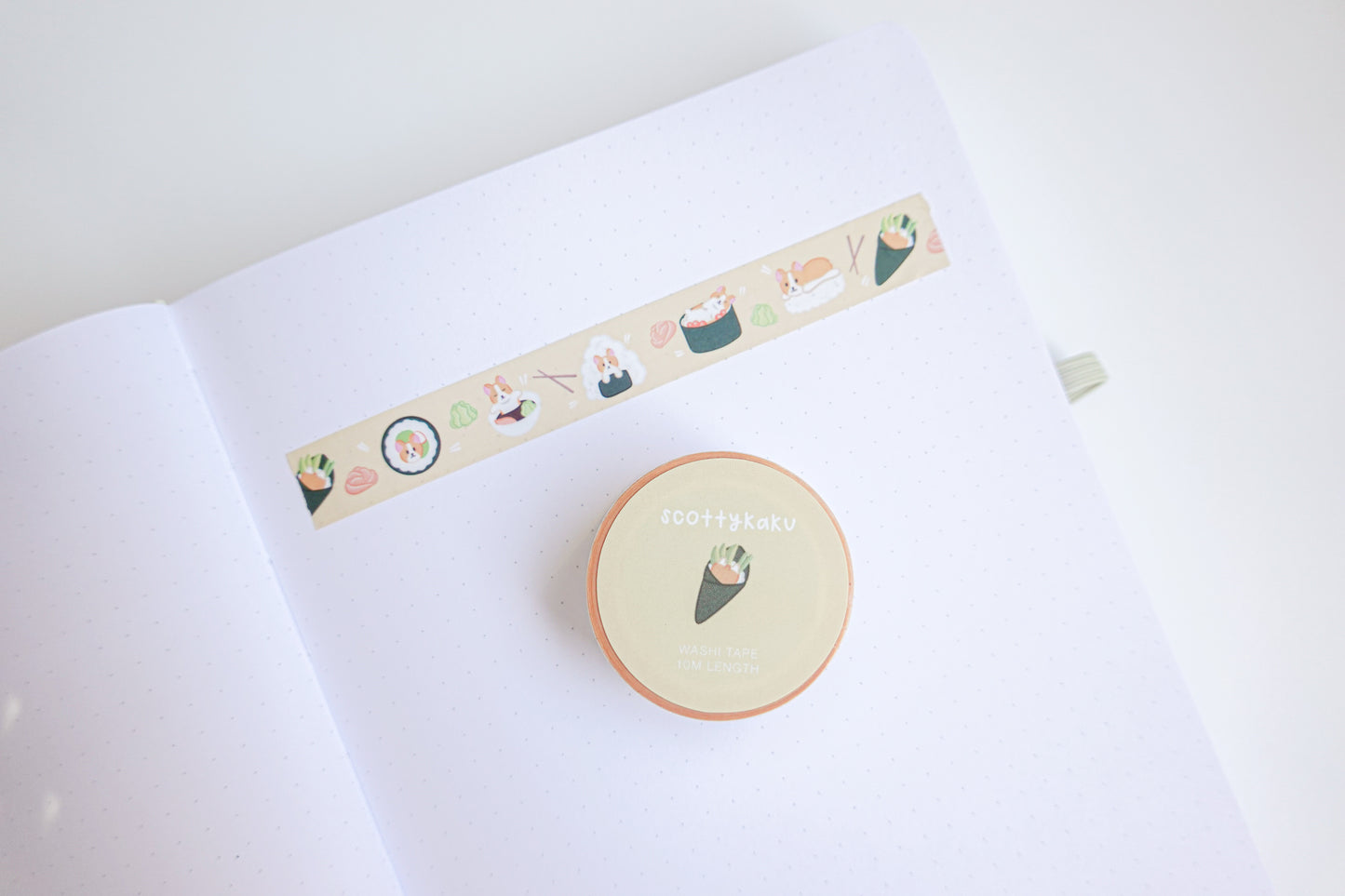 Corgi Sushi Washi Tape