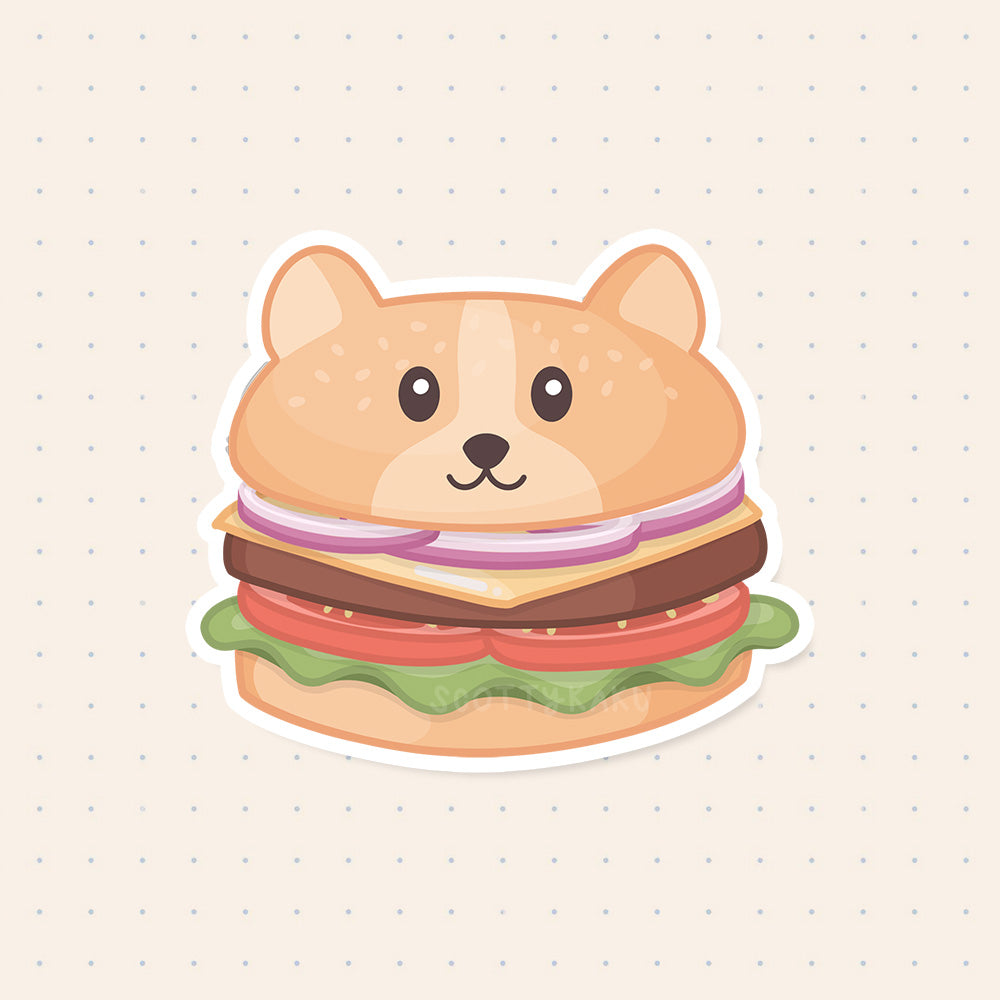 Corgburger Sticker