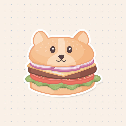 Corgburger Sticker