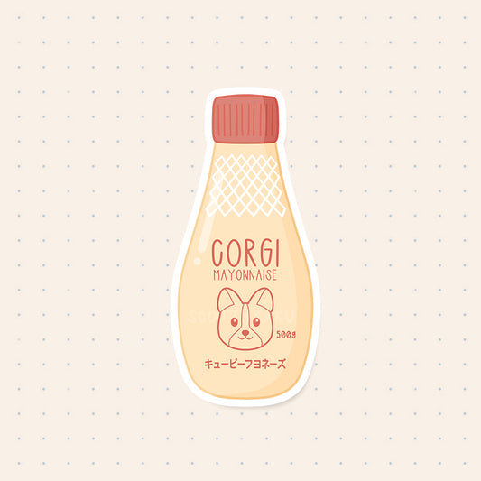 Corgi Mayonnaise Sticker