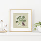 Matcha Milk Tea Bobamon Art Print
