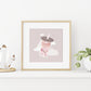 Strawberry Milk Tea Bobamon Art Print